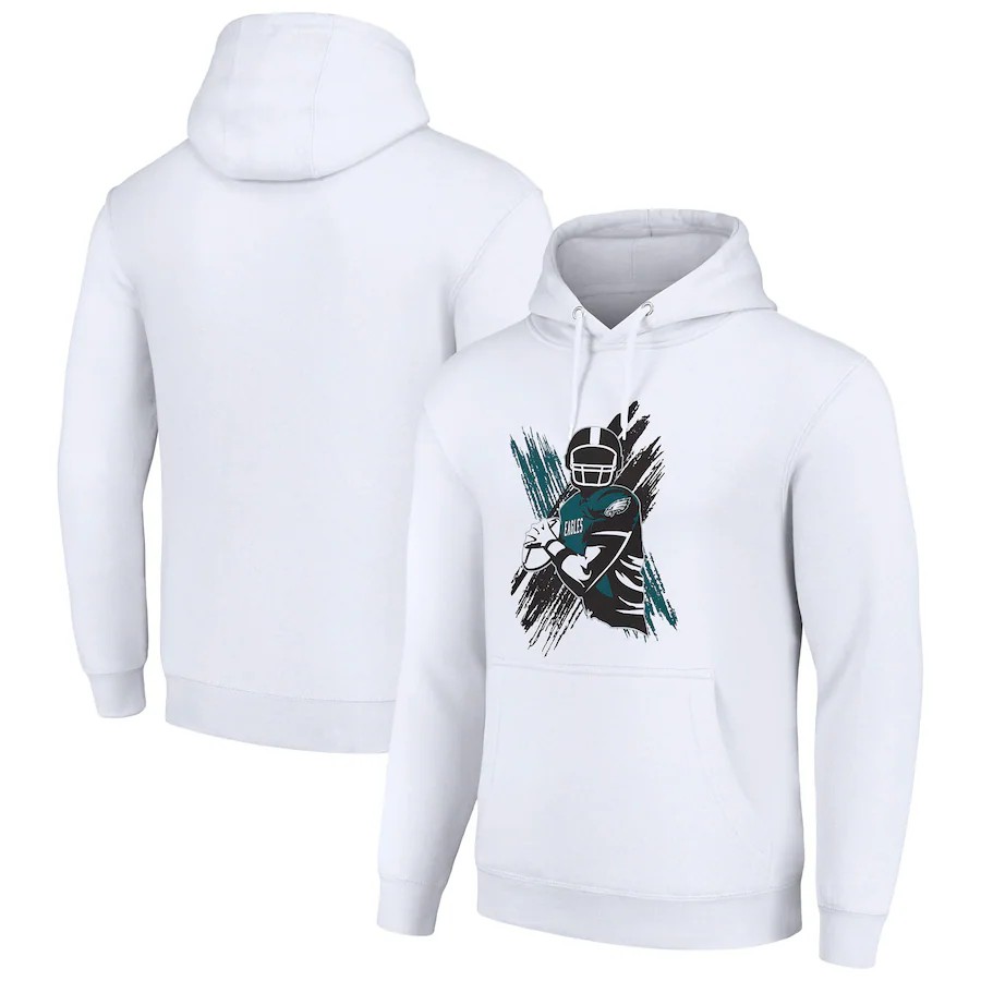 Men philadelphia eagles white 2024 NFL hoodie->jacksonville jaguars->NFL Jersey